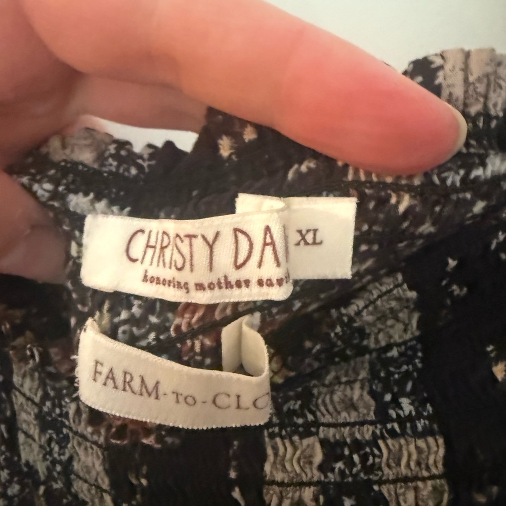 Christy Dawn Katrina Dress Harvest Patchwork - Picture 4 of 4